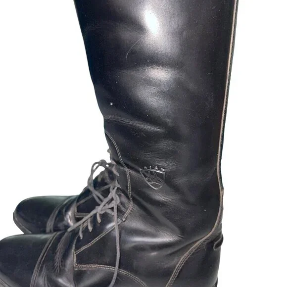 Ariat Black Leather Ankle Boots - Picture 5 of 9